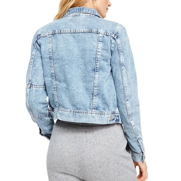 WOMEN’S RUMORS FREE PEOPLE DENIM JACKET COASTAL COWGIRL FESTIVAL‎ BOHO EUC - Picture 5 of 16